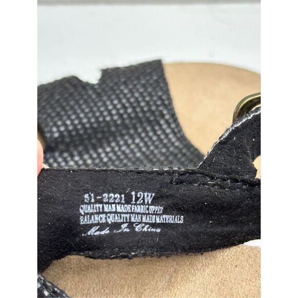 Bella Vita Sandals Womens Size 12 Wide Black Kati Slingback Open Toe - Picture 7 of 8